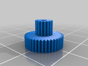 my customized parametric concentric gear 2 3d print model - Mito3D