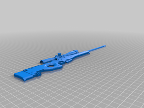 l96 rifle sniper toy weapon 3d print model - Mito3D
