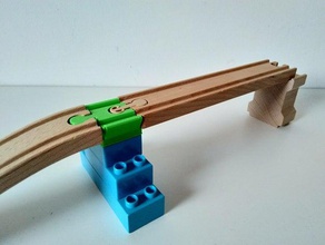 duplo brio ikea faixa conversor ferroviário de trem 3d print model - Mito3D
