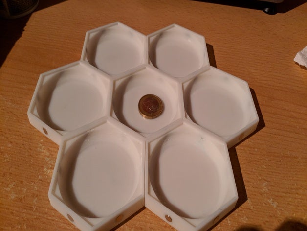 apilable magnético juego de mesa bowls tamaño elegoo marte personalizado 3D print model - Mito3D