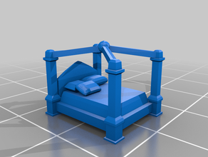 letto cuscini 3d print model - Mito3D