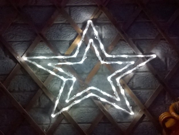 led outdoor christmas star decoration bethlehem chrismas lights decorations light up seasonal 3D print model - Mito3D