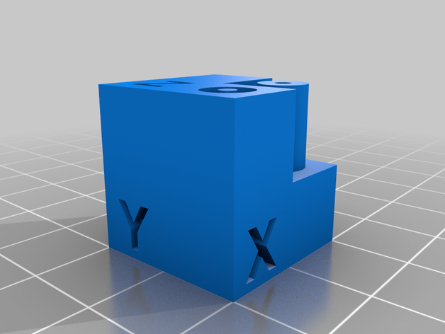 test cube features calibration 3D print model - Mito3D