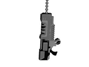 fusil à plasma tirer la balle de chaîne d'trousseau poignée fob pots boule un trousseau clés bouton traction tirez 3d print model - Mito3D