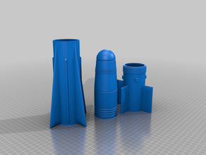 fusée projekt 04 la 3d print model - Mito3D