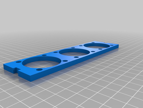 hp 525 bay cover 3x40mm fan mounts 3d print model - Mito3D