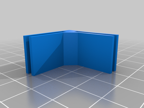 my customized parametric mini modular framing system - corner block rail 3d print model - Mito3D