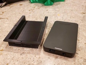 sabrent portable drive under table mount 3d print model - Mito3D