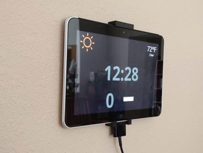 tablet wall hanger holder 3d print model - Mito3D