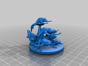 grenouille essaim dart le mdn miniature la pathfinder mini poison l'essaim 3d print model - Mito3D