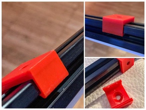2020 aluminium extrusion surface mount - clip v-slot 3d print model - Mito3D