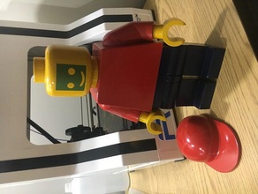 lego man 10 1 scale fully functional 3d print model - Mito3D