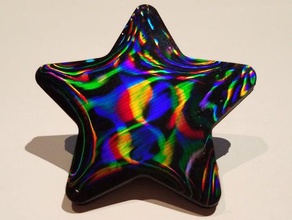 star reticolo di diffrazione prova abbymath cool stuff divertente roba divertimento ragazzi luce bella stella 3d print model - Mito3D
