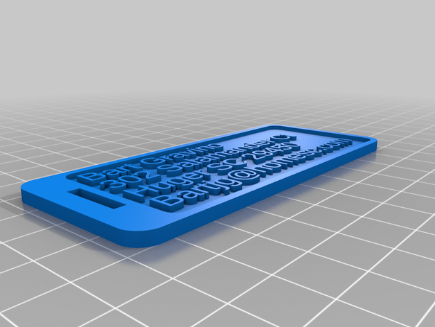 correo electrónico personalizado 3D print model - Mito3D