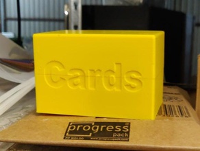 filament cardbox sample card storage box 3d print model - Mito3D