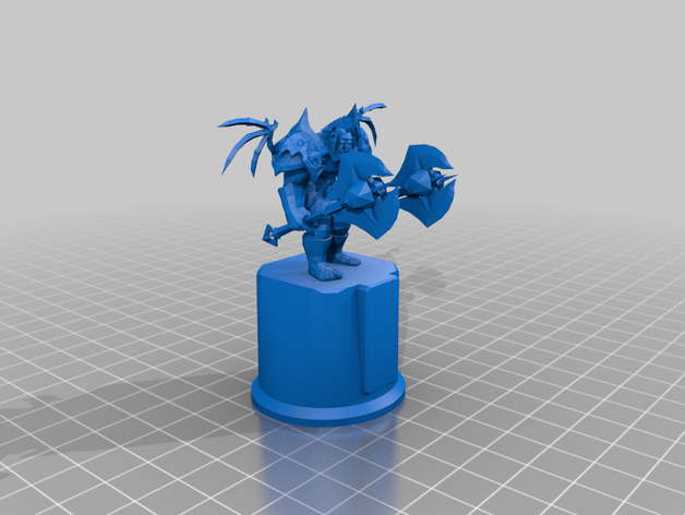 orc guerrier de la horde wow atheros orgrimmar 3D print model - Mito3D