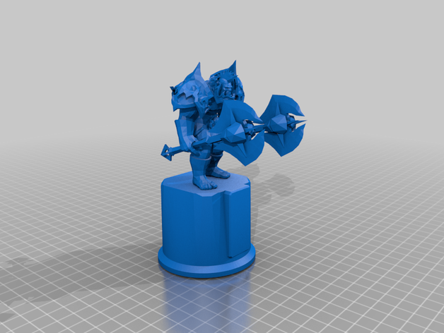 orc guerrier wow horde atheros orgrimmar 3D print model - Mito3D