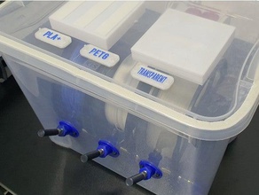 kutu etiketleri abs kutusu etiket petg pla artı yazıcı biriktirme makara tutucu etiketler şeffaf 3d print model - Mito3D
