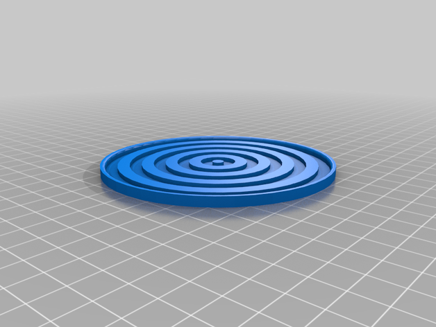 coaster rippled - resin mold coasters drink onderzetter placemat ripple table-mat untersetzer 3D print model - Mito3D