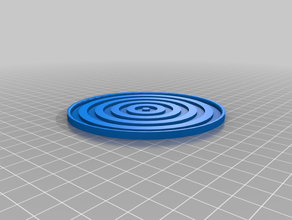 coaster rippled - resin mold coasters drink onderzetter placemat ripple table-mat untersetzer 3d print model - Mito3D