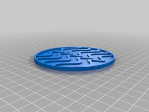 coaster waves - resin mold beverage coasters drink onderzetter untersetzer wave wavy 3d print model - Mito3D