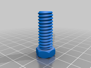 my customized nut job bolt washer threaded rod factory 3d print model - Mito3D