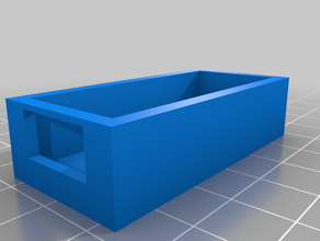 box usb female & male fitting holes electronics 3d print model - Mito3D