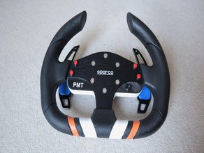 custom steering wheel mod thrustmaster button box racing rim simracing ts-pc ts-xw 3d print model - Mito3D
