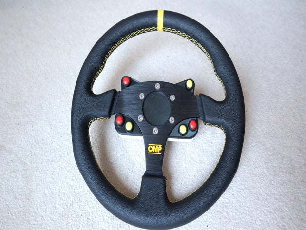 personnalisé volant mod thrustmaster omp boîte de bouton la coutume course jante simracing direction ts-pc ts-xw roue 3D print model - Mito3D