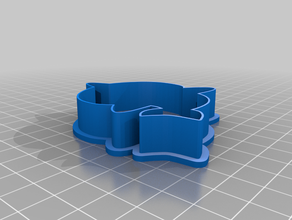 baby shark cookie cutter 3d print model - Mito3D