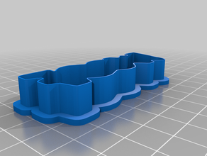 woof cookie cutter 3d print model - Mito3D