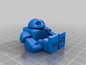 get crackin' hlmodtech robot - imprime lugar madewithtinkercad movible poseable el tinkercad 3d print model - Mito3D