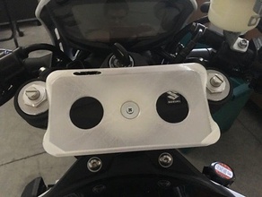 suzuki sv650x iphone 6 plus holder system ball clamp moto motorcycle mount phone ram stem sv650 3d print model - Mito3D