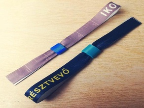 festival wristband removable clip fabric festivalbndchen memories 3d print model - Mito3D