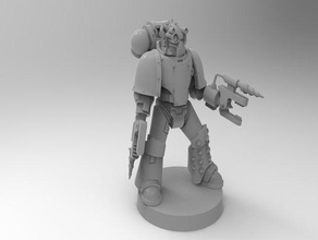 servitor marine 40k hands iron space tech warhammer 3d print model - Mito3D