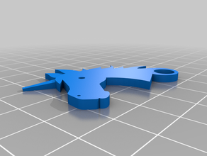 unicorn keyring 3d print model - Mito3D