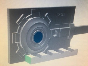 working fallout vault door wip 3d print model - Mito3D