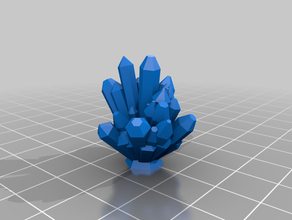 my customized random crystal generator 3d print model - Mito3D