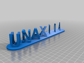 unax miranda personalizado 3d print model - Mito3D