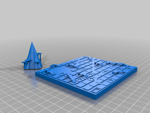 ancient india project game board 3d print model - Mito3D