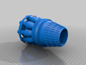 rocket engine 2 3d print model - Mito3D