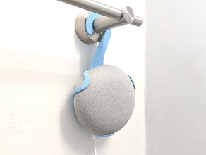 google home mini wall surface mount 20mm hook hanging 3d print model - Mito3D