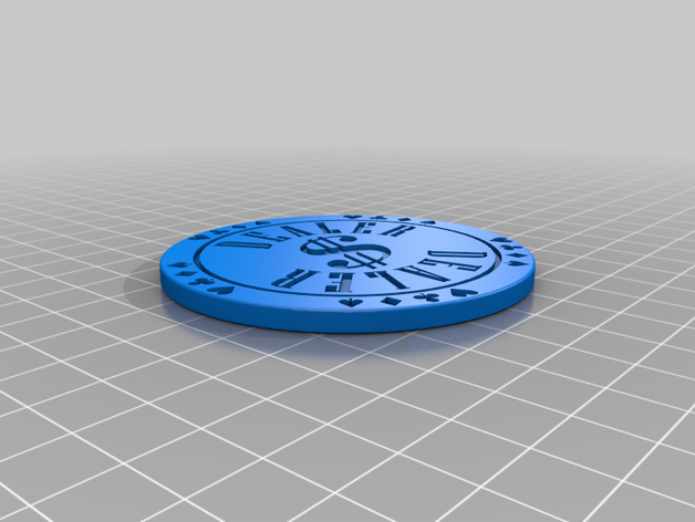 dealer poker chip optimized dlp printer 3D print model - Mito3D