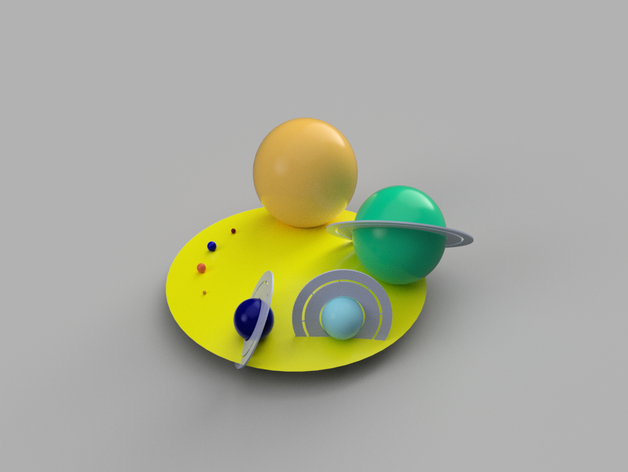 solar system astronomy earth jupiter konstruktion mars merkur merkury neptune saturn solarsystem sun sunsystem uranus venus 3D print model - Mito3D