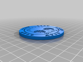 petit blind poker chip bouton 3d print model - Mito3D