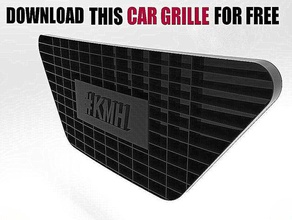 car grille component 3d print model - Mito3D