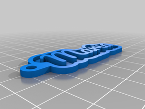 mi tecla personalizada de la cadena su nombre personal personalizado 3d print model - Mito3D