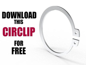 circlip e-ring 3d print model - Mito3D