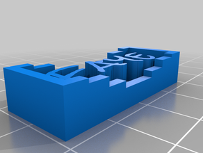 my customized project nameplate generator openscad 3d print model - Mito3D