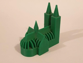 k lner dom, la cathédrale de cologne 3d print model - Mito3D